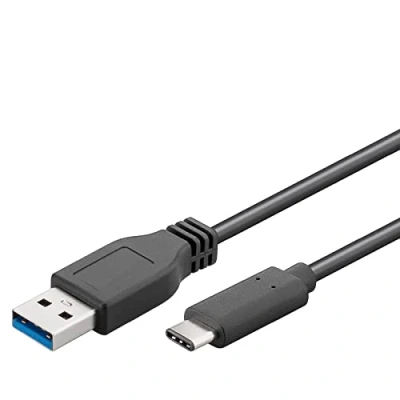 Obrázek Goobay 67890 SuperSpeed 3.1 USB C &gt; 3.0 (typ A) nabíjecí kabel, datový podporuje nabíjení a synchronizaci, 3násobně stíněný, 1 m, černý