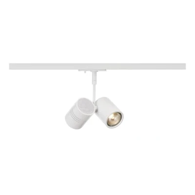 Obrázek SLV BIMA LED zářič 1fázový, otočný a kolejnicový reflektor, stropní svítidlo, systém, vnitřní svítidlo 2xGU10, vč. 1fázového adaptéru, bílý