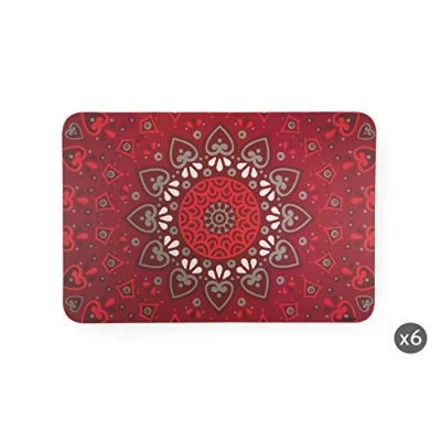 Obrázek Excelsa Mandala Platzset, Rot, 43 x 29 cm, 6 Einheiten