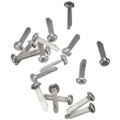 Obrázek Wedo 112350054 sponky na sáčky se vzorem (kulatá hlava, průhledná dóza (210 3), provedení zušlechtěné leskem) 500 kusů, stříbrné