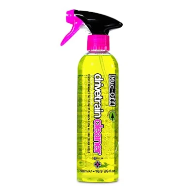 Obrázek Muc Off Bio Drivetrain Cleaner čistič hnacích kol jízdních 500 ml vysoce účinný biologicky odbouratelný řetězu jízdního kola/kola sprej vhodný pro všechny