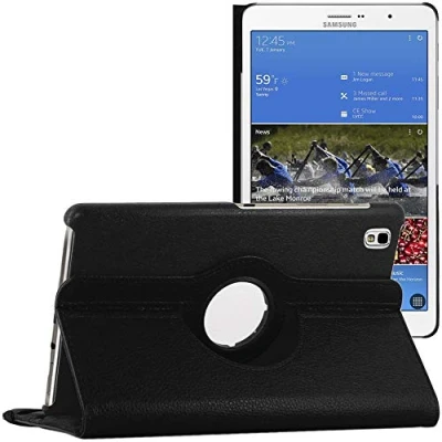 Obrázek ebestStar Pouzdro Pro Samsung Galaxy Tab 8. 4 SM T320, otočné ochranné pouzdro, PU rotující stojan Etui, Rotating Case Cover, černé