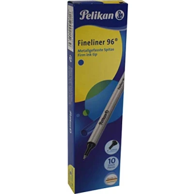 Obrázek Pelikan 943167 Fineliner 96® modré, 10 kusů v krabici