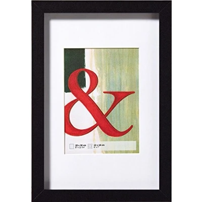 Obrázek walther design rám obrazu černý 30 x 40 cm pravé sklo Stockholm dřevěný EA040B