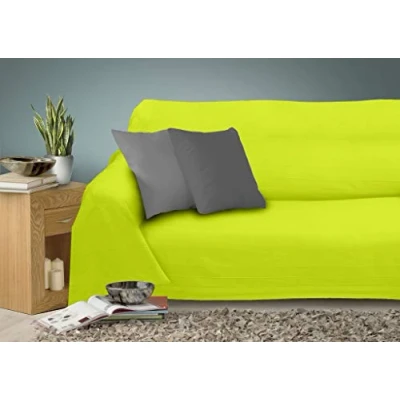 Obrázek Miracle Home Tagesdecke Caiman, 100% Baumwolle, Pistazie, 220 x 260 cm