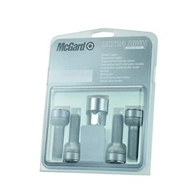 Obrázek Šrouby kol SL 28023SL (Ultra High Security) M12 x 1,5, kulové sedadlo R12, délka dříku, 39,9 mm, celková šroubu 61,8 SW17, průměr klíče 28,6 mm