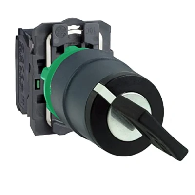 Obrázek Schneider Electric XB5AG61 Schlüsselschalter, Harmony XB5, Kunststoff, schwarz, 2 Stellungen, 22mm, tastend, Ronis 455, 1S
