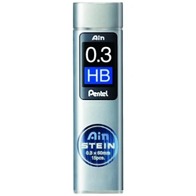 Obrázek Pentel Ain STEIN C273 jemné tuhy, 15 náplní v dóze, 0,3 mm, stupeň tvrdosti HB (1 dóza)