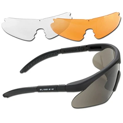 Obrázek Mil Tec Swiss SWISSEYE Raptor bezpečnostní brýle, Rubber Black, jedna velikost
