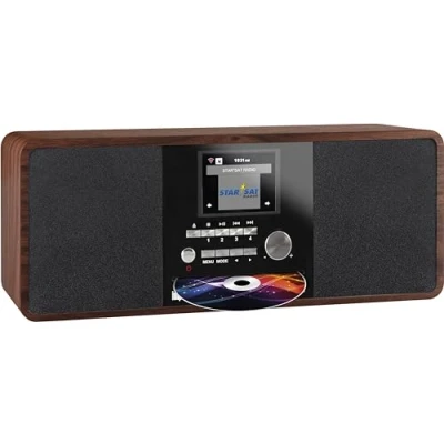 Obrázek Imperial 22 235 00 Dabman i200 Internet /DAB+ Radio s CD přehrávačem (Stereo Sound, UKW, WLAN, Aux In, Line Out, výstup sluchátek, včetně síťového zdroje) hnědé