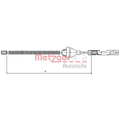Obrázek Kabel, parkovací brzda METZGER 11.5454