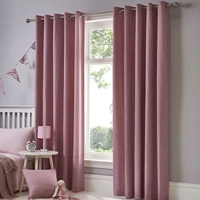 Obrázek Fusion Sorbonne 100% bavlna oční linky s podšívkou závěsy, blush, 66 x 54&quot; (168 137 cm)