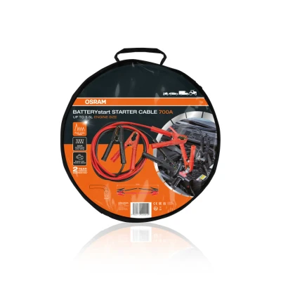 Obrázek OSRAM STARTER CABLE 700A, Starthilfekabel für Benzin &amp; Dieselmotoren, 12/24V, OSC250A, Überbrückungskabel ≤5,5L Motoren, kupferbeschichtetes Aluminium, 3,5m, Standard