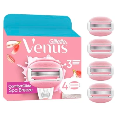 Obrázek Gillette Venus ComfortGlide Spa Breeze dámské holicí čepele, 4 náhradní břity pro dámský strojek