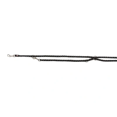 Obrázek Vodítko TRIXIE Cavo přepínací černé/stříbrné (S M) 200x1,2cm