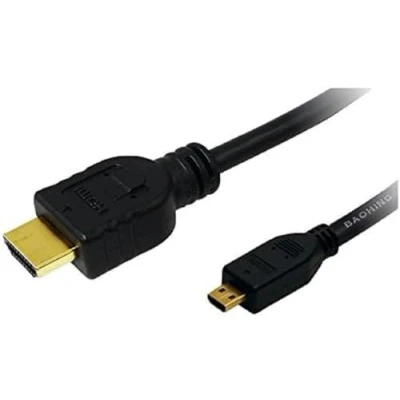 Obrázek LogiLink Kabel (HDMI Typ A samec na Micro HDMI D samec; V 1,4; 1,5 m)