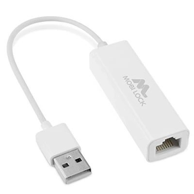 Obrázek Síťový adaptér USB Ethernet (LAN) kompatibilní s notebookem a PC, Windows 7 11, Vista, Allen Mac OS X macOS od Mobi Lock