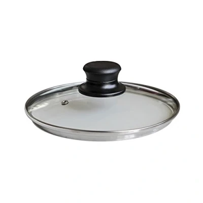Obrázek Univerzální objektiv Rubin 24 cm s plastovým knoflík/skleněná poklice/Univerzální objektiv/na vaření objektiv/Poklic