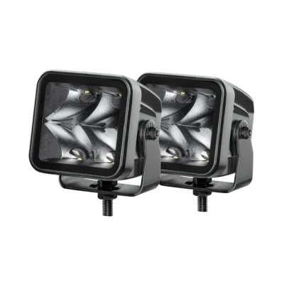 Obrázek HELLA LED Zusatzscheinwerfer Black Magic Cube Set 3,2 Zoll 3000 echte Lumen Spotausleuchtung 2 Stk quadratisch Offroad Arbeitsscheinwerfer 12V 24V für Auto SUV ATV Motorrad 1FA 358 176 821