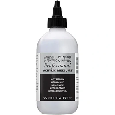 Obrázek Winsor &amp; Newton Matný malířský prostředek 3040936, zlepšuje tok barev akrylových láhev 250 ml