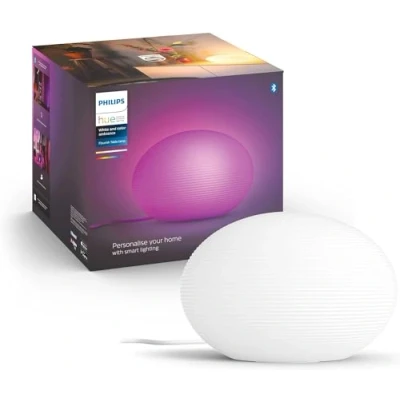 Obrázek Philips Hue Stolní lampa White &amp; Color Ambiance Flourish, stmívatelná, 16 milionů barev, ovládání pomocí aplikace, kompatibilní s Amazon Alexa (Echo, Echo Dot)