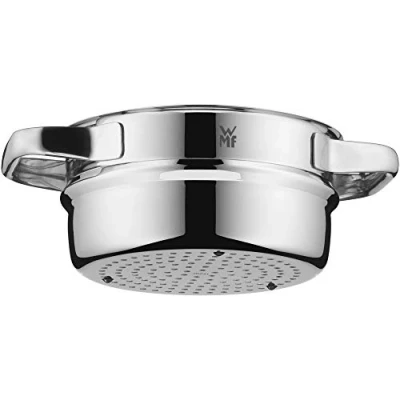 Obrázek WMF Compact Cuisine tlumič na zeleninu/brambory 16,5 cm, nástavec parní hrnec hrnec, napařovací vložka nerezová ocel Cromargan, vhodné do myčky