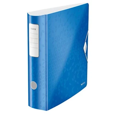 Obrázek Leitz 11060023 kvalitní pořadač Active WOW, Polyfoam, A4, Modrá metalická široká