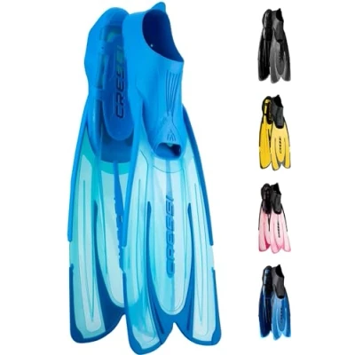 Obrázek Cressi Agua Unisex Premium ploutve Self Adjusting pro potápění, apnoe, šnorchlování a plavání, modrá (akvamarín), 41/42