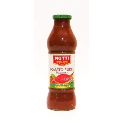 Obrázek Mutti Rajčatové pyré Basilico láhev 680 ml