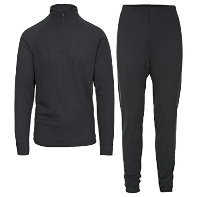 Obrázek Trespass Dětská rychleschnoucí Baselayer sada (kalhoty a horní díl s dlouhým rukávem) UNITE360, Black x, 2/3, UCBLSEI20001_BLX2/3