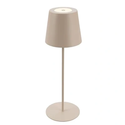 Obrázek BRILONER LED stolní lampa bezdrátová s dotykem, stmívatelná ve stupních, výškově nastavitelná, na noční stolek, lampička čtení, kempinková lampa, akumulátorová venkovní