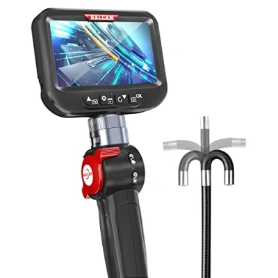 Obrázek Ralcam endoskopická kamera se světlem endoskop 8,5 mm inspekční 4,3&quot; HD 1080P trubková kamera, kamery s 10 LED, IP67 vodotěsná 1 m flexibilní kanálová teleskopická