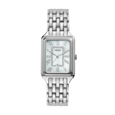 Obrázek Fossil Analog Quarz Hodinky, Ženy, Velikost: One Size, Silver coloured white