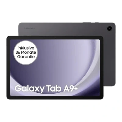 Obrázek Samsung Tablet Galaxy Tab A9+ Wi Fi Android, 64 GB úložný prostor, velký displej, 3D zvuk, bez Simlock smlouvy, grafitová, vč. záruky výrobce 3 roky [exkluzivně v obchodě Amazon]