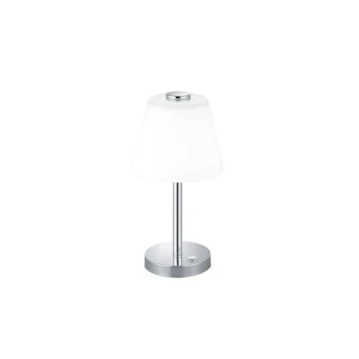 Obrázek Trio Leuchten 525490106 Emerald, stolní lampa, 4 W, integrované, chrom, 15 x 29 cm