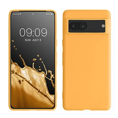 Obrázek kwmobile pouzdro kompatibilní s Google Pixel 7 měkké TPU silikonové vhodné pro bezdrátové nabíjení Fruity Orange
