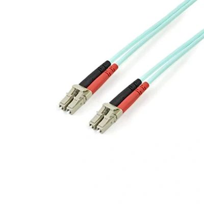 Obrázek StarTech.com 5 m OM3 LWL propojovací kabel Zipcord Multimode optický LC/UPC na plně duplex 50/125µm SFP/optický 100G LSZH vodič (A50FBLCLC5)