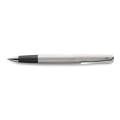 Obrázek Lamy studio brushed kuličkové pero univerzální v elegantním celokovovém krytu s klipem ve tvaru vrtule a šířce linky M náplní pro inkoustové 63 černé barvě