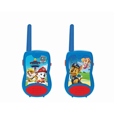 Obrázek Lexibook, Die Paw Patrol, Talkies Walkies 200m, Kommunikationsspiel für Kinder, 2 Kommunikationskanäle, Gürtelclip, batteriebetrieben, Blau/Rot, TW12PA