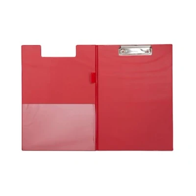 Obrázek MAUL Clipboard A4 z kartonu s fólií Psací prkno se svorkou na papír moderním klipem pro uložení papíru do kanceláře, kuchyně a dílny červená