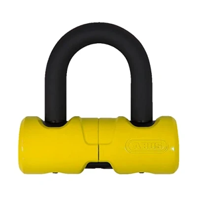 Obrázek ABUS Bremsscheibenschloss 405/100HB C/SB Diebstahlschutz für leichte Motorräder und Scooter doppelte Verriegelung im Schlosskörper 12 mm Bügel ohne Alarm in Gelb Grün erhältlich