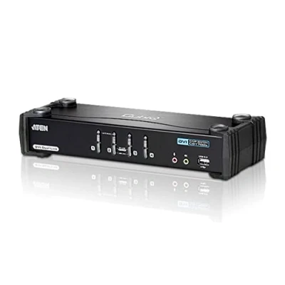Obrázek Aten CubiQ CS1784A 4násobný KVM přepínač (DVI, USB 2. 0, 1 Audio)