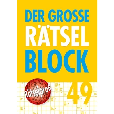 Obrázek Der große Rätselblock 49: Kreuzworträtsel, Schwedenrätsel, Silbenrätsel und vieles mehr
