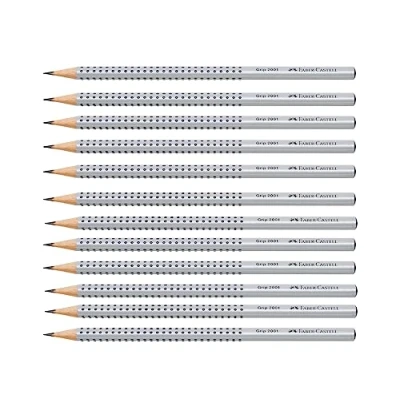 Obrázek FABER CASTELL 205044 tužka Grip 2001, stupeň tvrdosti HB, 12 kusů