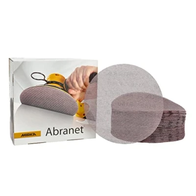 Obrázek Mirka Abranet síťové brusné kotouče Ø 200 mm suchý zip / zrnitost P180 50 ks k broušení dřeva, špachtle, laku, plastu 5425205018