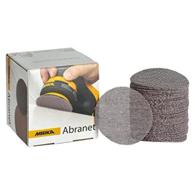 Obrázek Mirka Abranet Síťové brusné kotouče Ø 77 mm suchý zip / zrno P180 50 ks k broušení dřeva, špachtle, laku, plastu 5420305018