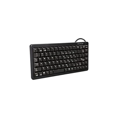 Obrázek CHERRY G84 4100, ultra plochá kompaktní klávesnice, USB připojení, rozložení USA (QWERTY), tlačítko Windows, prostorově úsporná a lehká, 20 milionů dorazů, černá