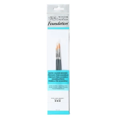 Obrázek Winsor &amp; Newton 5295010 Pinsel Set, 3 Pinsel, kurzer Stiel Rundpinsel Nr. 2, 4 und 6