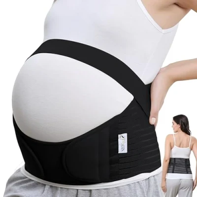 Obrázek NEOtech Care Břišní pás pro těhotenství podpírá pas, záda a břicho těhotenský (černá, L)