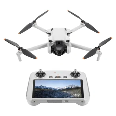 Obrázek DJI mini 3 (DJI RC) lehký a skládací kamerový dron s 4K HDR videem, dobou letu 38 minut, skutečným vertikálním záběrem inteligentními funkcemi, C0